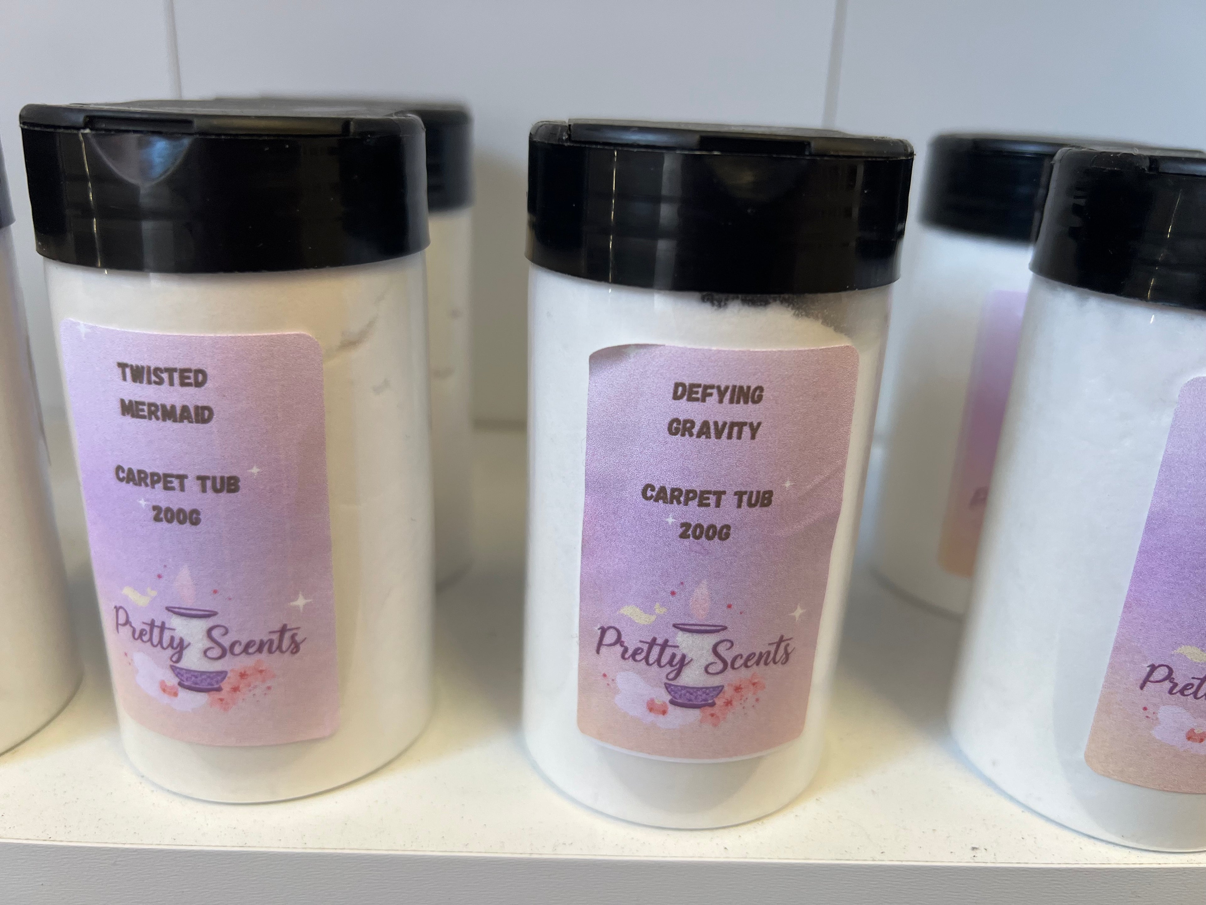 Carpet freshener tubs